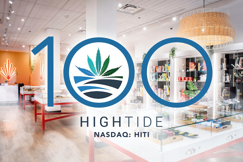 High Tide Becomes First Non-Franchised Canadian Cannabis Retailer to Surpass 100-Store Milestone
