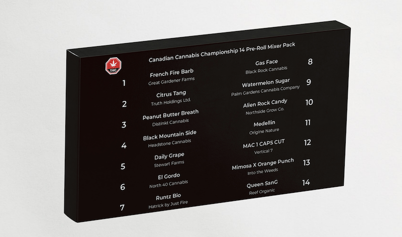 Sample and Vote for the Canadian Cannabis Championships: Limited Finalist Pre-roll Pack 