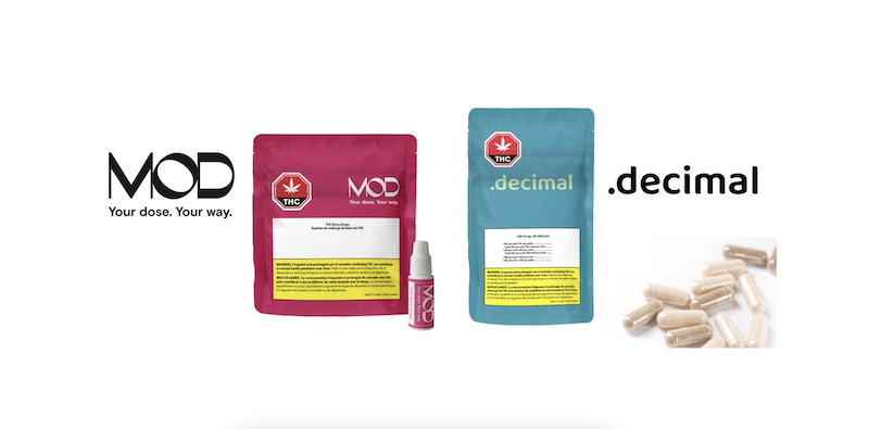 Glow LifeTech Launches Two Cannabis Consumer Brands, MOD and .decimal, Featuring Its Rapid Onset Liquid and Powder Ingredient Technologies