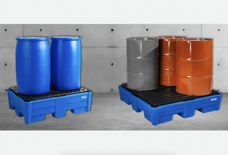 DENIOS Introduces Drum Spill Containment Pallets for the Safe Storage of Hazardous Substances