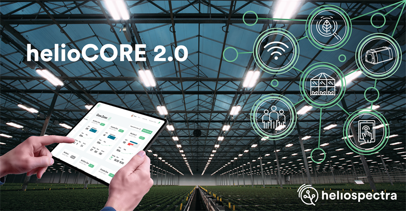 Heliospectra Releases helioCORE 2.0: Empowering Precision Growth with Energy Saving Light Control Software